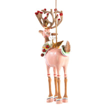 Load image into Gallery viewer, Patience Brewster Dash Away Cupid Reindeer Ornament