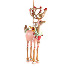 Load image into Gallery viewer, Patience Brewster Dash Away Cupid Reindeer Ornament
