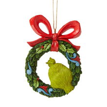 Load image into Gallery viewer, Grinch Peeking Thru Wreath Orn