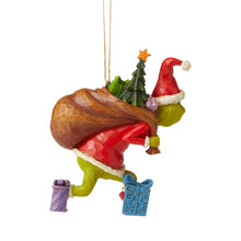 Load image into Gallery viewer, Grinch Tiptoeing Ornament
