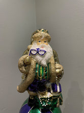 Load image into Gallery viewer, Mardi Gras Santa Tree Topper (European Made)