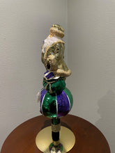 Load image into Gallery viewer, Mardi Gras Santa Tree Topper (European Made)