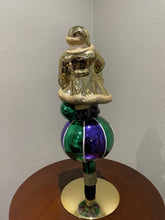 Load image into Gallery viewer, Mardi Gras Santa Tree Topper (European Made)