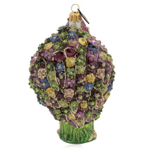 Load image into Gallery viewer, Jay Strongwater Millie Fiori Rooster Glass Ornament