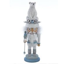 Load image into Gallery viewer, Polar Bear Hat Nutcracker