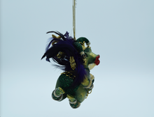 Load image into Gallery viewer, Katherines Collection New Orleans Mardi Gras Green Frog Lady