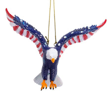 Load image into Gallery viewer, Stars and Stripes Eagle Ornament