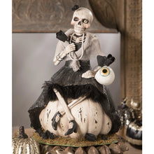 Load image into Gallery viewer, Miss Skeleton On Pumpkin