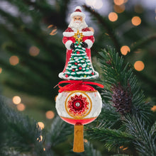 Load image into Gallery viewer, CHRISTOPHER RADKO Tree Bearing Santa Finial
