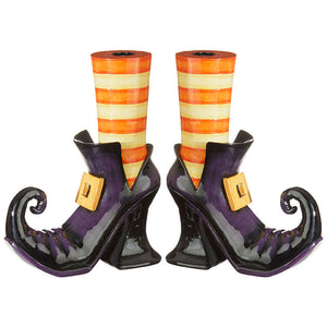 10" WITCH SHOE CANDLESTICK