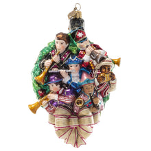 Load image into Gallery viewer, Jay Strongwater 11 Pipers Piping Glass Ornament
