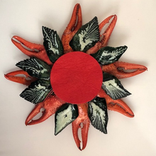 Load image into Gallery viewer, Cajun Poinsettia Flower Ornament
