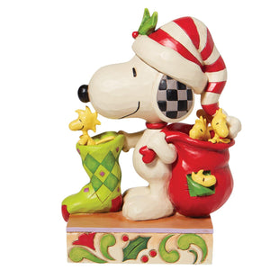 Snoopy w/ Stocking and Woodsto
