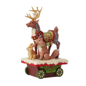 Reindeer and Animals Train Car
