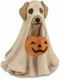 Spooky Ghost Dog Halloween Figurine