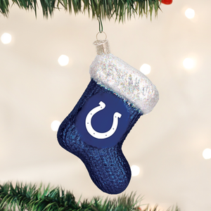 Indianapolis Colts Stocking glass Ornament