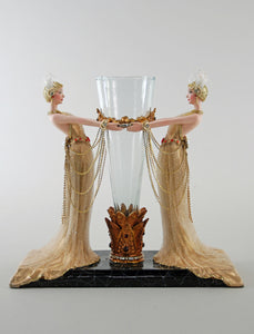 Katherine's Collection Art Deco Ladies with Vase