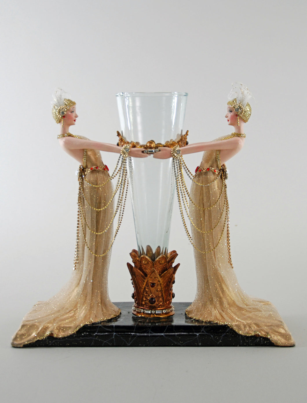 Katherine's Collection Art Deco Ladies with Vase