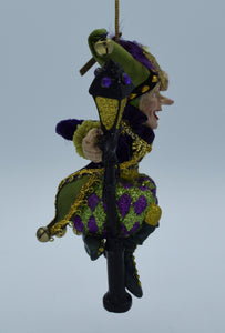 Katherine's Collection Mardi Gras Jester with Lamppost Ornament