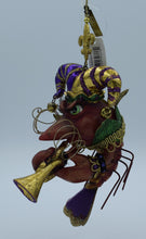 Load image into Gallery viewer, Katherines Collection Mardi Gras Jazz Green Crawfish Musician
