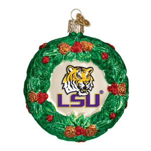 LSU Wreath Ornament