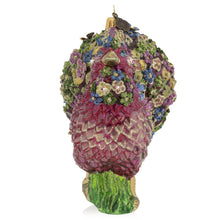 Load image into Gallery viewer, Jay Strongwater Millie Fiori Rooster Glass Ornament
