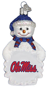 Mississippi Snowman Ornament