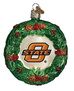 Oklahoma State Wreath Ornament