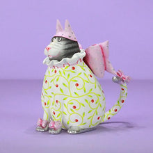 Load image into Gallery viewer, Patience Brewster Averina Pink Hat Cat Ornament
