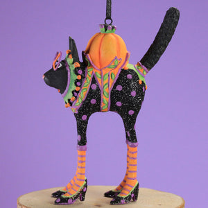 Patience Brewster Halloween Black Cat Mini Ornament