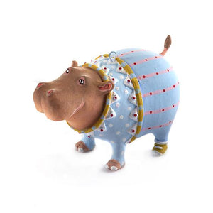 Patience Brewster Jambo Hugo Hippo Mini Ornament