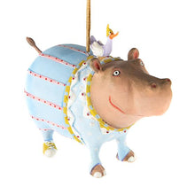 Load image into Gallery viewer, Patience Brewster Jambo Hugo Hippo Ornament
