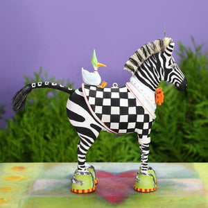 Patience Brewster Jambo Zeke Zebra Ornament