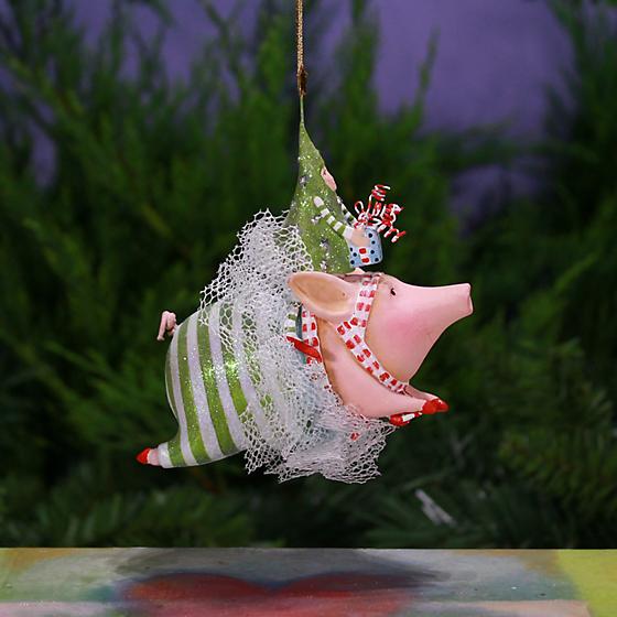 Patience Brewster Joyful Flying Pig Ornament