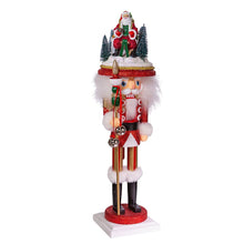 Load image into Gallery viewer, Santa Sled Hat Nutcracker
