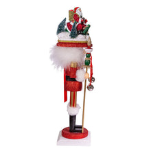 Load image into Gallery viewer, Santa Sled Hat Nutcracker
