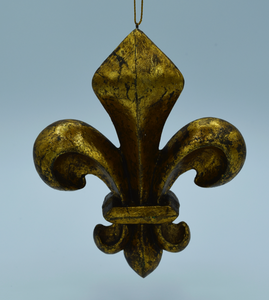 Gold New Orleans Fleur De Lis Ornament