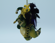 Load image into Gallery viewer, Katherines Collection New Orleans Mardi Gras Green Frog Lady
