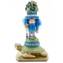 Load image into Gallery viewer, 15&quot; Sea Turtle King Nutcracker
