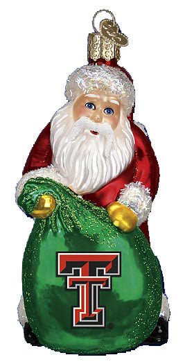 Texas Tech Santa Ornament