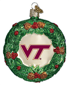 Virginia Tech Wreath Ornament