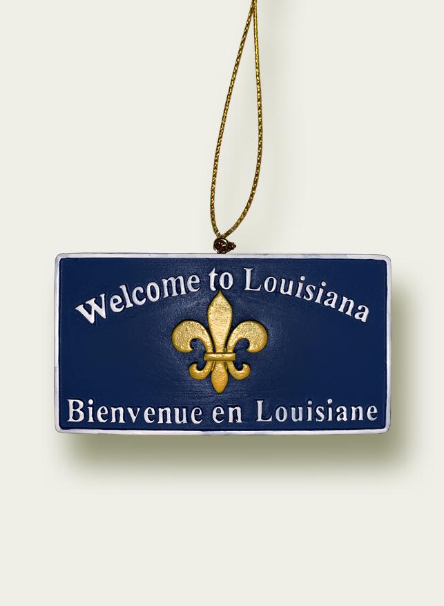 WELCOME TO LOUISIANA ORNAMENT