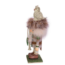Load image into Gallery viewer, 15&quot; Woodsman with White Owl Nutcracker
