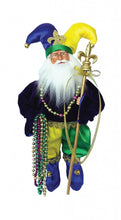 Load image into Gallery viewer, 15″ Mardi Gras Jester Santa Claus
