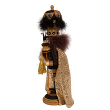 Load image into Gallery viewer, 18&quot;  Black and Gold Nutcracker
