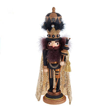 Load image into Gallery viewer, 18&quot;  Black and Gold Nutcracker
