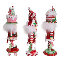 Load image into Gallery viewer, 18&quot; Candy and Cake Hat Nutcrackers, 3 Assorted
