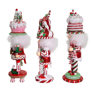 18" Candy and Cake Hat Nutcrackers, 3 Assorted