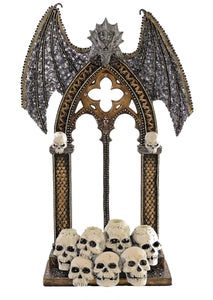 Katherine's Collection Medieval Skull & Dragon Candle Holder