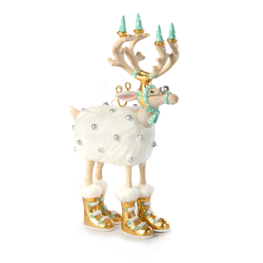 Patience Brewster Moonbeam Blitzen Reindeer Mini Ornament